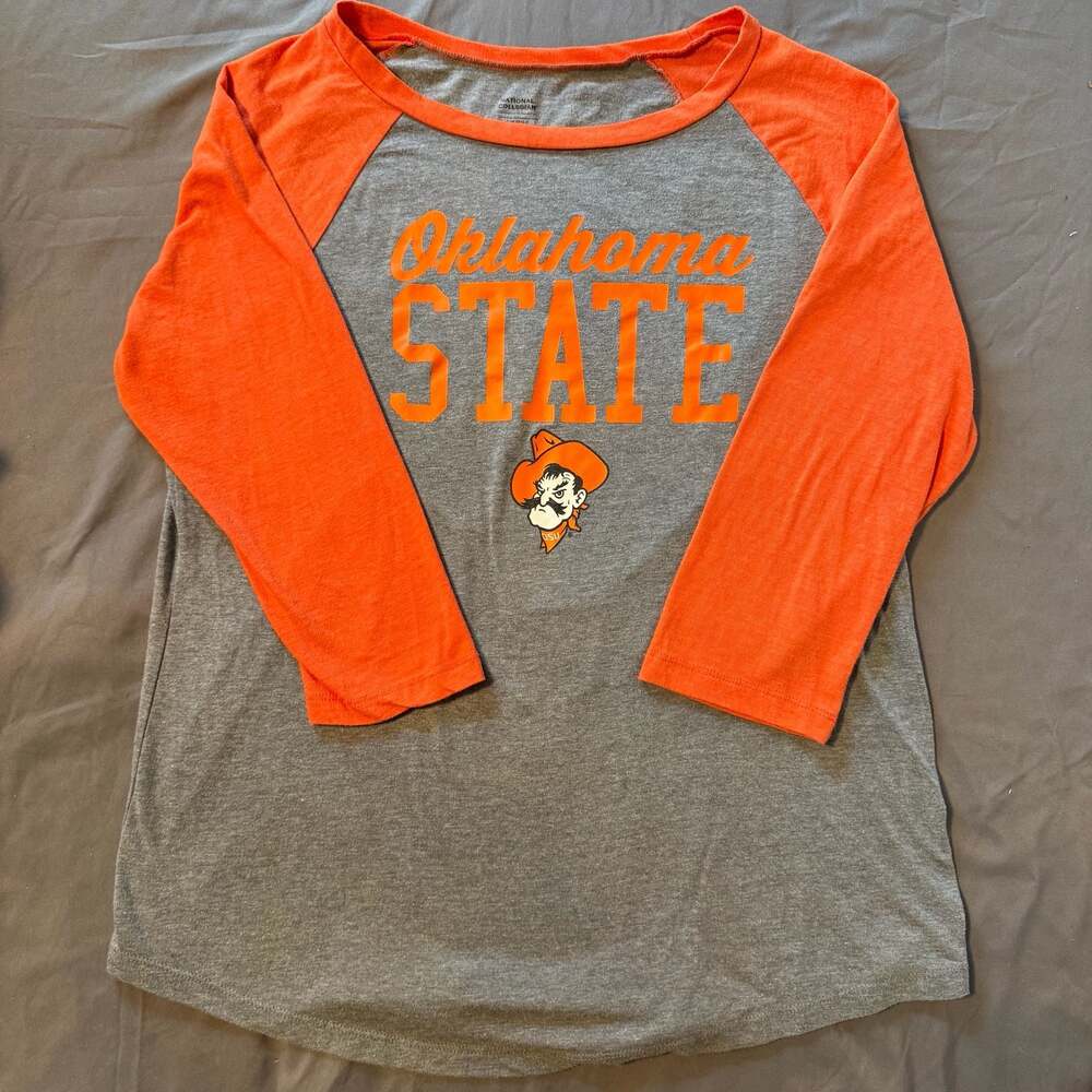 National Collegian Oklahoma State University Raglan Shirt Large